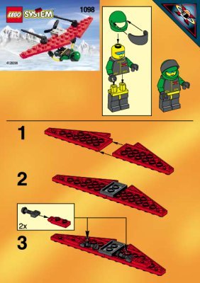 Notice / Instructions de Montage - LEGO - 1098 - 6585 HANG GLIDER (NBD): Page 1