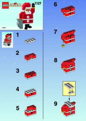 Notice / Instructions de Montage - LEGO - 1127 - SANTA CLAUS: Page 1