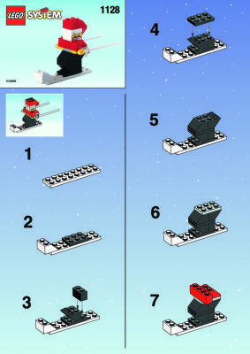 Notice / Instructions de Montage - LEGO - 1128 - SKIING SANTA: Page 1