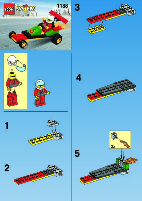 Notice / Instructions de Montage - LEGO - 1188 - DRAGSTER: Page 1