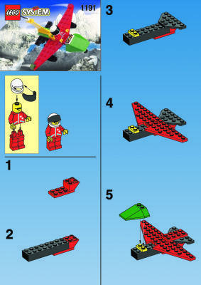 Notice / Instructions de Montage - LEGO - 1191 - AIR PLANE: Page 1