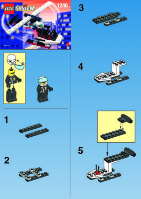 Notice / Instructions de Montage - LEGO - 1246 - POLICE HELICOPTER: Page 1