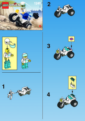 Notice / Instructions de Montage - LEGO - 1249 - PARAMEDIC ON MOTORCYCLE: Page 1