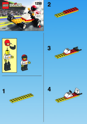 Notice / Instructions de Montage - LEGO - 1250 - SHELL DRAGSTER: Page 1