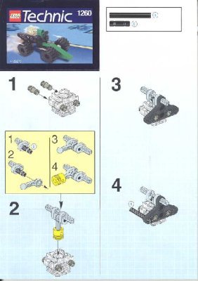 Notice / Instructions de Montage - LEGO - 1260 - PISTON CAR: Page 1