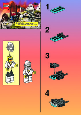 Notice / Instructions de Montage - LEGO - 1269 - WHITE NINJA (OLD 3076): Page 1