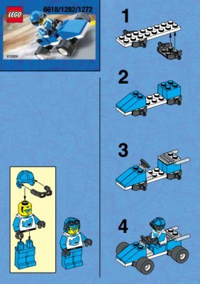 Notice / Instructions de Montage - LEGO - 1282 - BLUE RACER: Page 1