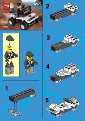 Notice / Instructions de Montage - LEGO - 1297 - POLICE CAR: Page 1