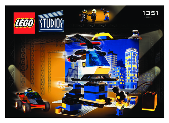 Notice / Instructions de Montage - LEGO - 1351 - Moving Backdrop Studio: Page 1