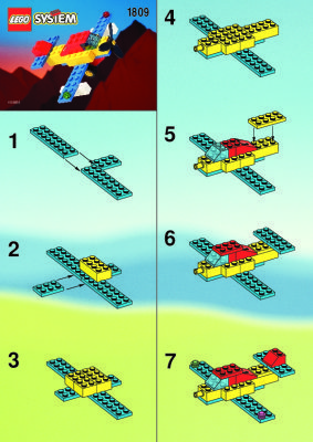 Notice / Instructions de Montage - LEGO - 1809 - INFLIGHT FUN FLYER GA: Page 1