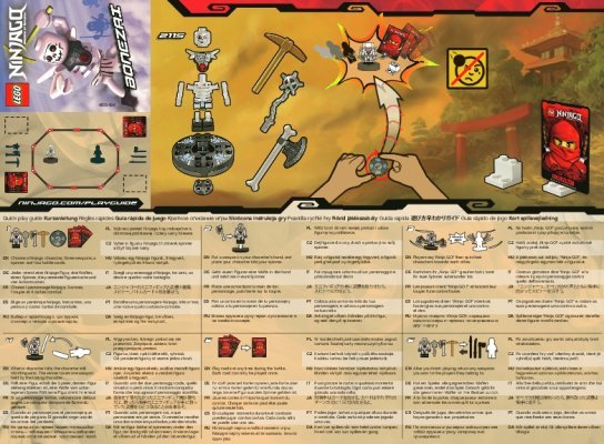 Notice / Instructions de Montage - LEGO - 2115 - Bonezai: Page 1