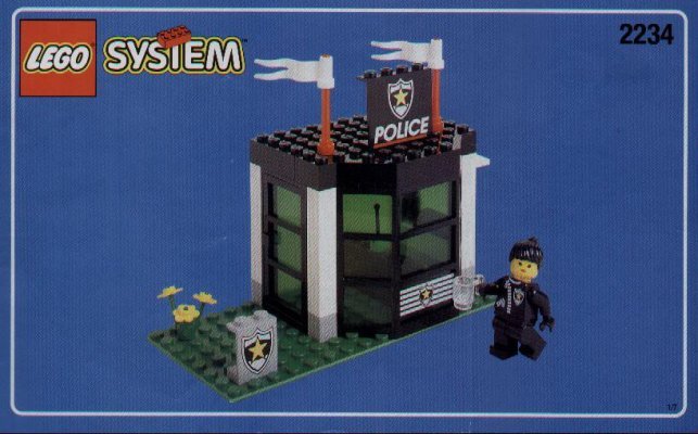 Notice / Instructions de Montage - LEGO - 2234 - POLICE W. 2 ROAD PLATES: Page 1