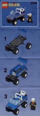 Notice / Instructions de Montage - LEGO - 2234 - POLICE W. 2 ROAD PLATES: Page 1