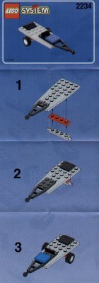 Notice / Instructions de Montage - LEGO - 2234 - POLICE W. 2 ROAD PLATES: Page 1