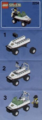 Notice / Instructions de Montage - LEGO - 2234 - POLICE W. 2 ROAD PLATES: Page 1