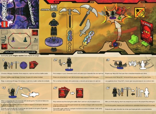 Notice / Instructions de Montage - LEGO - 2256 - Lord Garmadon: Page 1