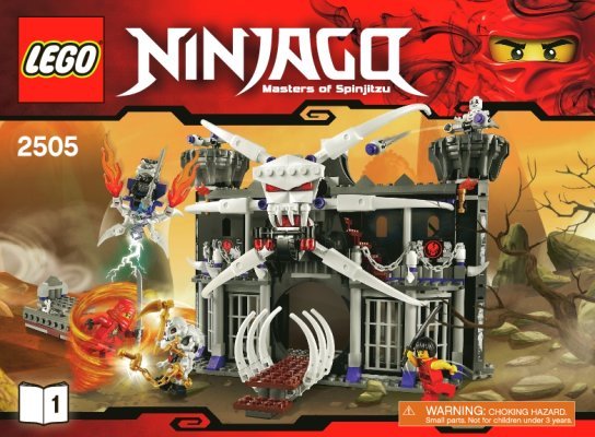 Notice / Instructions de Montage - LEGO - 2505 - Garmadon's Dark Fortress: Page 1