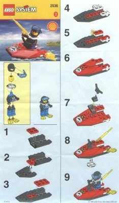 Notice / Instructions de Montage - LEGO - 2536 - JETSKI: Page 1