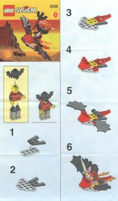 Notice / Instructions de Montage - LEGO - 2539 - DRAGGON PLANE: Page 1