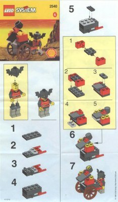 Notice / Instructions de Montage - LEGO - 2540 - BATLORD W. WAGGON: Page 1