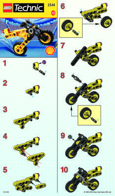 Notice / Instructions de Montage - LEGO - 2544 - TECHNIC MC: Page 1