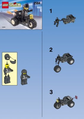 Notice / Instructions de Montage - LEGO - 2584 - BIKER BOB: Page 1