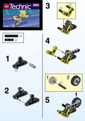 Notice / Instructions de Montage - LEGO - 3003 - MOTOR CYCLE: Page 1