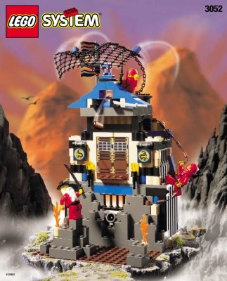 Notice / Instructions de Montage - LEGO - 3052 - Ninja's Fire Fortress: Page 1