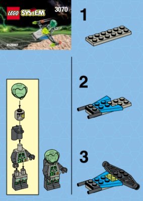 Notice / Instructions de Montage - LEGO - 3070 - MOSCASPEEDER: Page 1