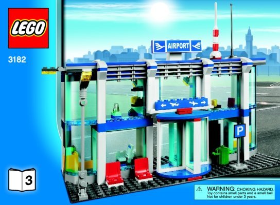 Notice / Instructions de Montage - LEGO - 3182 - Airport: Page 1