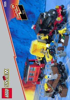 Notice / Instructions de Montage - LEGO - 3225 - LOCOMOTIVE (OLD) W.4 CARRIAGES: Page 1