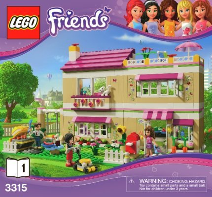 Notice / Instructions de Montage - LEGO - Friends - 3315 - La villa: Page 1