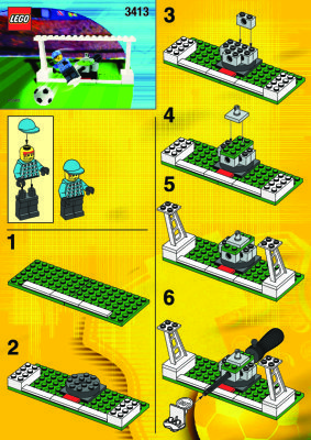 Notice / Instructions de Montage - LEGO - 3413 - GOAL KEEPER: Page 1