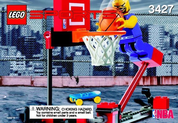 Notice / Instructions de Montage - LEGO - 3427 - NBA Slam Dunk: Page 1