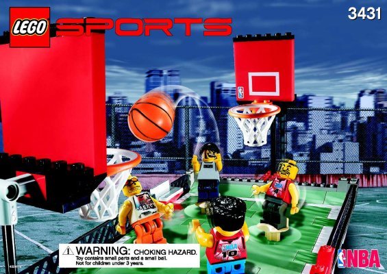 Notice / Instructions de Montage - LEGO - 3431 - Streetball 2 vs. 2: Page 1