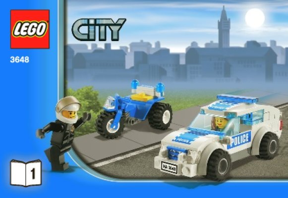 Notice / Instructions de Montage - LEGO - 3648 - Police Chase: Page 1