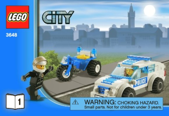 Notice / Instructions de Montage - LEGO - 3648 - Police Chase: Page 1