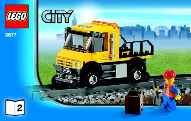 Notice / Instructions de Montage - LEGO - 3677 - Red Cargo Train: Page 1