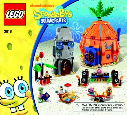 Notice / Instructions de Montage - LEGO - 3818 - Bikini Bottom Undersea Party: Page 1