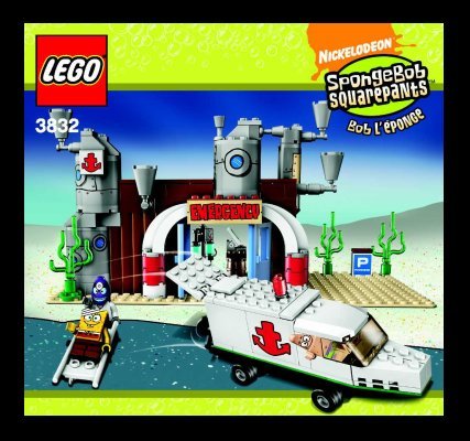 Notice / Instructions de Montage - LEGO - 3832 - SpongeBob's Emergency: Page 1