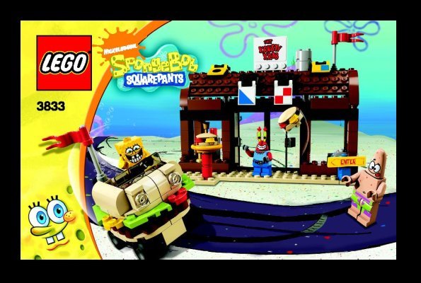 Notice / Instructions de Montage - LEGO - 3833 - Krusty Krab Adventures: Page 1