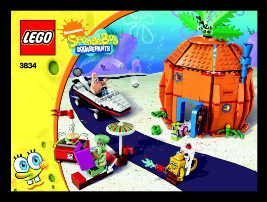 Notice / Instructions de Montage - LEGO - 3834 - Good Neighbors at Bikini Bottom: Page 1