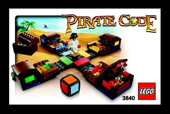 Notice / Instructions de Montage - LEGO - 3840 - Pirate Code: Page 1