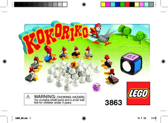 Notice / Instructions de Montage - LEGO - 3863 - Kokoriko: Page 1