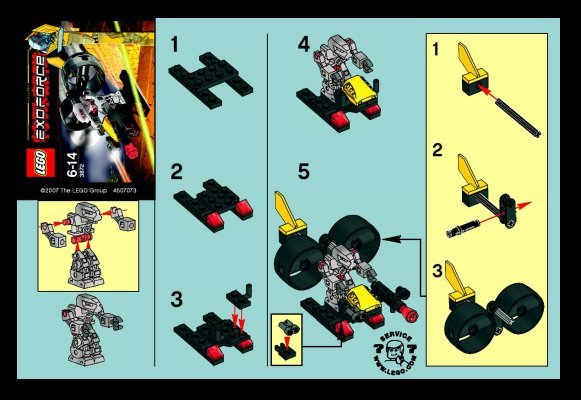 Notice / Instructions de Montage - LEGO - 3872 - Robo Chopper: Page 1