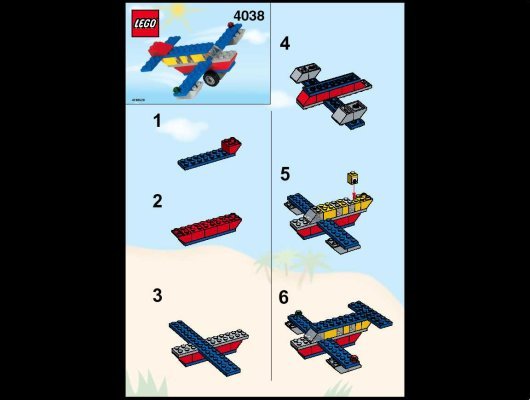 Notice / Instructions de Montage - LEGO - 4038 - Fun Flyer: Page 1