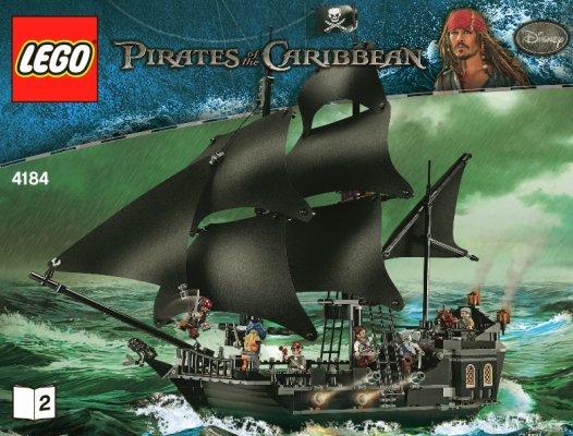 Notice / Instructions de Montage - LEGO - 4184 - The Black Pearl: Page 1