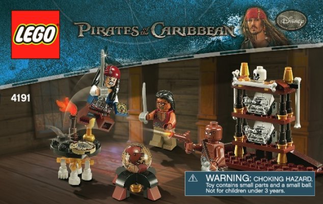 Notice / Instructions de Montage - LEGO - 4191 - The Captain's Cabin: Page 1