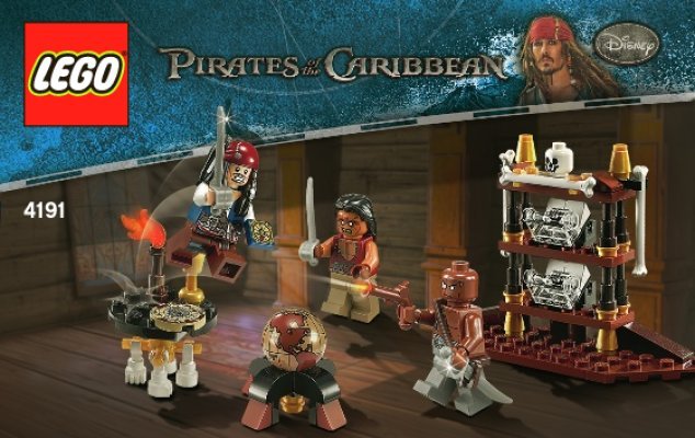 Notice / Instructions de Montage - LEGO - 4191 - The Captain's Cabin: Page 1