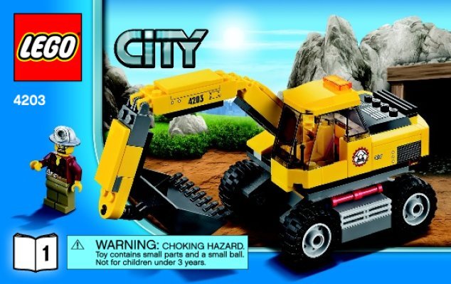 Notice / Instructions de Montage - LEGO - City - 4203 - Le transporteur: Page 1